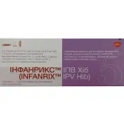 Инфанрикс ИПВ ХИБ комбинированная вакцина для профилактики дифтерии, столбняка, коклюша и полиомиелита, суспензия для инъекций по 1 дозе (0,5 мл) и лиофилизат с 2 иглами