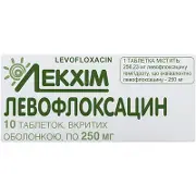 Левофлоксацин табл. п/о 250 мг № 10