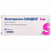 Анастрозол таблетки в/о 1 мг № 28