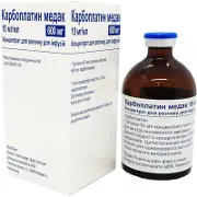 Карбоплатин Медак концентрат для раствора для инфузий по 10 мг/мл в флаконе 60 мл, 1 шт.