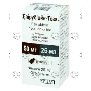 Епірубіцин-Тева 50 мг 25 мл розчин для ін'єкцій
