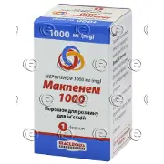 Макпенем 1000 порошок для розчину для ін'єкцій по 1000 мг, 1 флакон