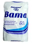 Вата нестерильная 50 г ТМ"Перлина" зиг-заг