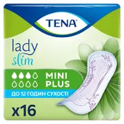 Прокладки урологічні TENA Lady Slim Mini Plus №16