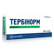 Тербінорм таблетки по 250 мг, 14 шт.