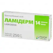 Ламідерм таблетки по 250 мг, 14 шт.