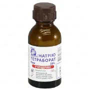 Натрия тетраборат (бура в глицерине) лосьон косметический для наружного применения 20%, 30 г