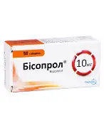 Бісопрол таблетки 10 мг блістер № 10