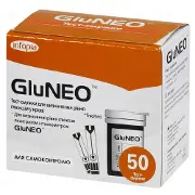 ТЕСТ-ПОЛОСКИ КОНТРОЛЯ УРОВНЯ ГЛЮКОЗЫ В КРОВИ GLUNEO™ тест-полоска