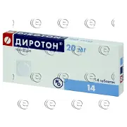Диротон таблетки 20 мг № 14