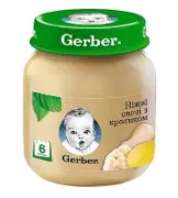 ПЮРЕ ОВОЩНО-МЯСНОЕ ПРОТЕРТОЕ "НЕЖНЫЕ ОВОЩИ С КРОЛИКОМ" "GERBER" 130 г, с 6 месяцев