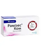 Рамизес® Ком табл. 5 мг + 25 мг блистер № 10