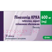 Лінезолід таблетки в/о 600 мг № 10