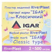 ПЛАСТЫРЬ МЕДИЦИНСКИЙ RIVERPLAST "ИГАР" 2 см * 5 м, классика, хлопок