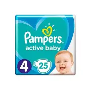 ПОДГУЗНИКИ ДЕТСКИЕ PAMPERS ACTIVE BABY maxi (9-14 кг)