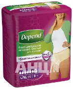 Труси-підгузки для дорослих Депенд L/XL, для жінок