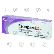 Эзопрам табл. п/о 20 мг № 30