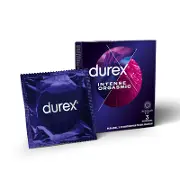 Презервативи Дюрекс інтенсив оргазмік зі стимулюючим гелем-змазкою