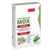 Dr. OM Исландский мох Интенсив со вкусом мяты и эвкалипта леденцы