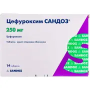 Цефуроксим Сандоз® табл. п/о 250 мг № 14
