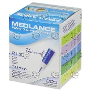 Ланцет Medlance plus universal голка 21G, глиб. проникн. 1,8 мм
