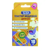 ПЛАСТЫРЬ ДЛЯ РАН НА ТКАНЕВОЙ ОСНОВЕ TETA® 2,5 х 7,2 см, д/детей