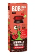 МАРМЕЛАД НАТУРАЛЬНЫЙ BOB SNAIL (УЛИТКА БОБ) яблоко-вишня 27 г, в бельгийском черном шоколаде