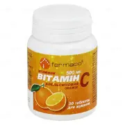 Вітамін C таблетки жув. 500 мг, апельсин № 30