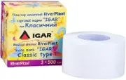 ПЛАСТЫРЬ МЕДИЦИНСКИЙ RIVERPLAST "ИГАР" 3 см * 500 см пластик., классика, хлопок