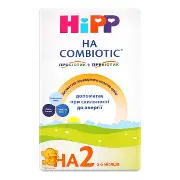 HIPP ДЕТСКАЯ СУХАЯ ГИПОАЛЛЕРГЕННАЯ МОЛОЧНАЯ СМЕСЬ "HA COMBIOTIC" 2 ДЛЯ ДАЛЬНЕЙШЕГО КОРМЛЕНИЯ 350 г