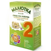 Суміш суха молочна Малютка Premium 2 з пребіотиками та нуклеотидами для дітей 6-12 місяців, 350 г