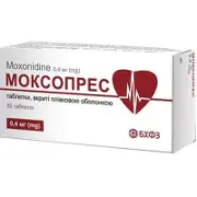 Моксопрес таблетки в/плівк. обол. 0,4 мг блістер № 30