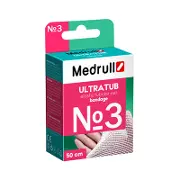 БИНТ МЕДИЦИНСКИЙ СЕТЧАТЫЙ ЭЛАСТИЧНЫЙ MEDRULL ULTRATUB № 3, 2,3 см * 50 см