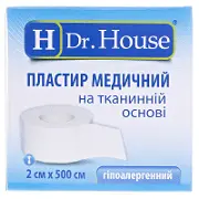 ПЛАСТЫРЬ МЕДИЦИНСКИЙ "H Dr. House" 2 см * 500 см уп. бумажная, на тканевой основе