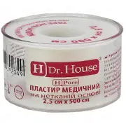 ПЛАСТЫРЬ МЕДИЦИНСКИЙ "H Dr. House" 2,5 см * 500 см, на н/ткан. основе