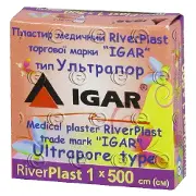 ПЛАСТЫРЬ МЕДИЦИНСКИЙ RiverPlast торговой марки "IGAR" тип УЛЬТРАПОР (на нетканевой основе) 1 см * 500 см, неткан., ультрапор