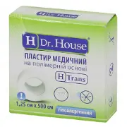 Лейкопластир H Др. Хаус 1,25 см * 500 см, на полімерній основі