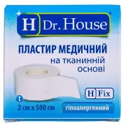 ПЛАСТЫРЬ МЕДИЦИНСКИЙ "H Dr. House" 2 см * 500 см, на ткан. основе