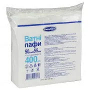 ВАТНЫЕ ПАФФЫ  "Белоснежка" 400 шт.