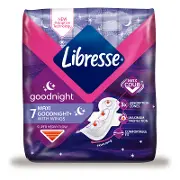 ПРОКЛАДКИ ЖЕНСКИЕ ГИГИЕНИЧЕСКИЕ LIBRESSE NATURAL CARE MAXI Goodnight