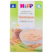 КАША БЕЗМОЛОЧНАЯ ОРГАНИЧЕСКАЯ "МУЛЬТИЗЛАКОВАЯ" HIPP 200 г, с 6 мес., мультизлаковая