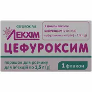 Цефуроксим порошок д/ін. 1500 мг фл.