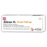 Діфорс XL таблетки в/о 10 мг + 160 мг блістер № 10