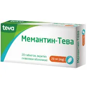 Мемантин таблетки 20 мг № 28
