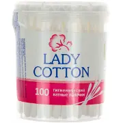 Ватні палички Lady cotton у банці, 100 штук