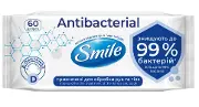 САЛФЕТКИ ВЛАЖНЫЕ "SMILE" ANTIBACTERIAL С Д-ПАНТЕНОЛОМ с д-пантенолом