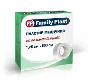 FAMILY PLAST ПЛАСТЫРЬ МЕДИЦИНСКИЙ НА ПОЛИМЕРНОЙ ОСНОВЕ 1,25 см * 500 см, на полимерной основе