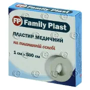 FAMILY PLAST ПЛАСТЫРЬ МЕДИЦИНСКИЙ НА ТКАНЕВОЙ ОСНОВЕ 1 см * 500 см, на тканевой основе