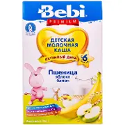 КАША МОЛОЧНАЯ "ПШЕНИЦА-ЯБЛОКО, БАНАН" торговой марки "BEBI PREMIUM" 250 г, пшеница, яблоко, банан