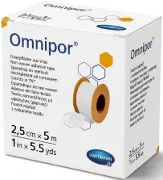 Пластырь фиксирующий из нетканого материала Omnipor® 2,5 см * 500 см